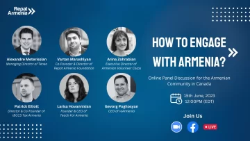 "How to Engage with Armenia?" Online Panel Discussion for the Armenian Community in Canada